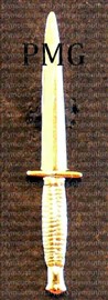 Commando Dagger (Gold Style) Lapel Pin